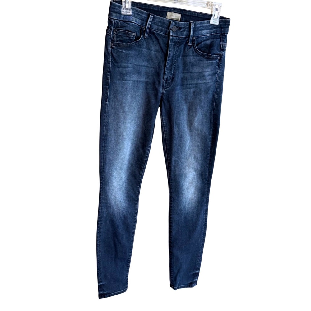 MOTHER High Waisted Looker Skinny Jeans 27 When The Going Gets Tough USA